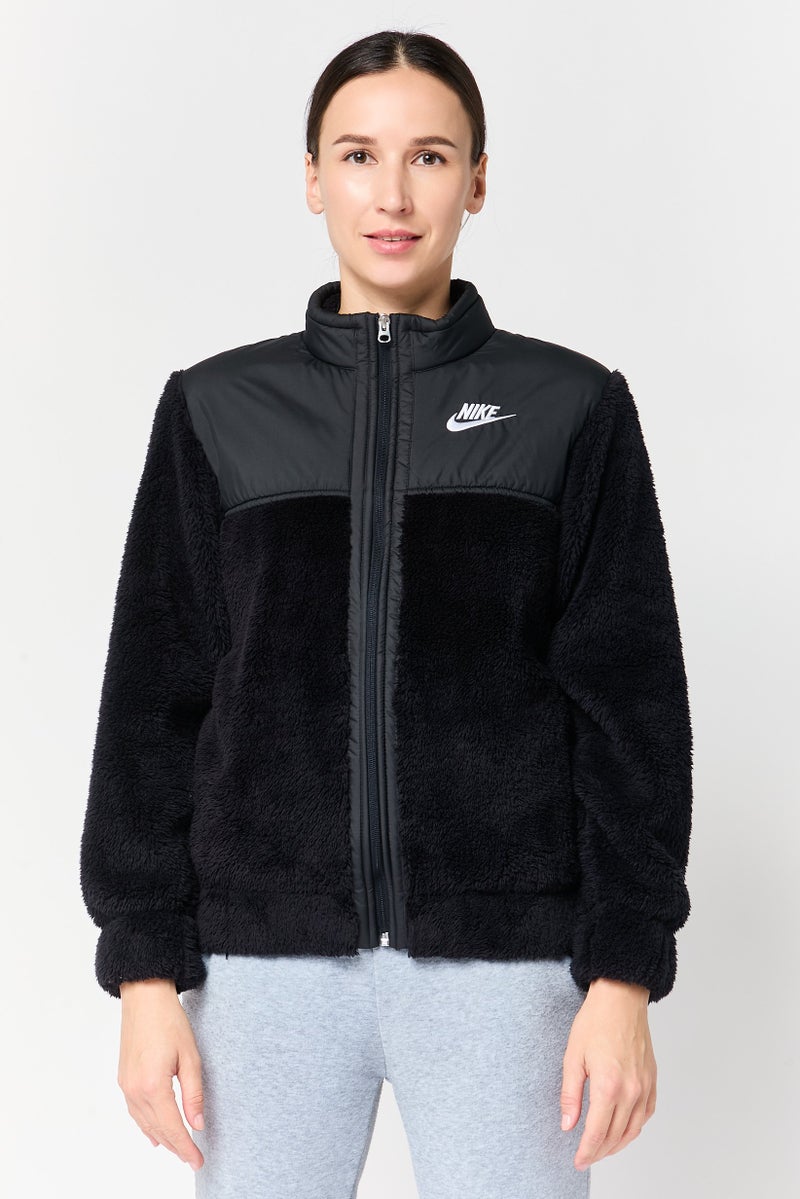 Nike Women Loose Fit Long Sleeve Outdoor Sweatshirt, Black - Image 1